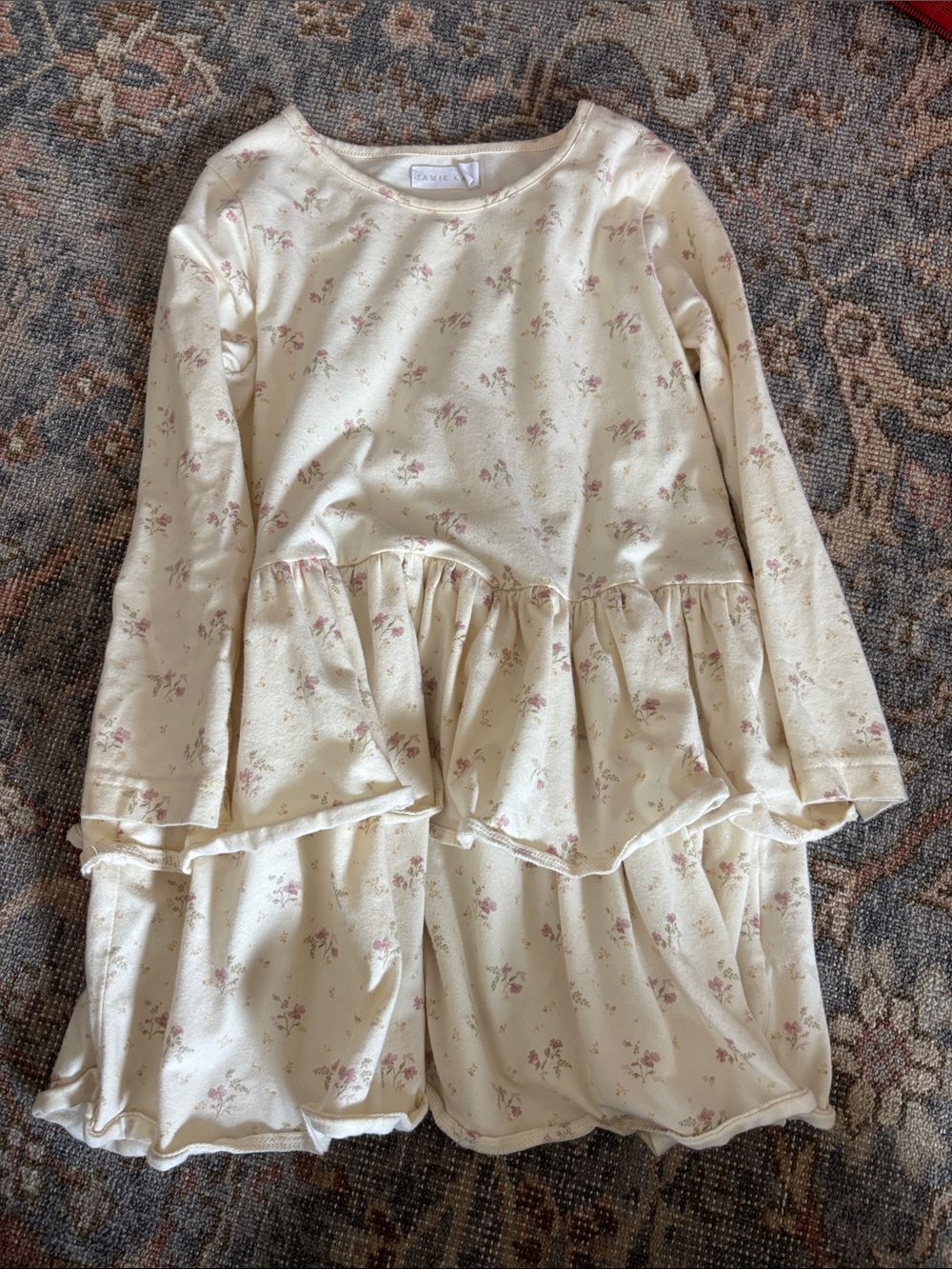 Jamie Kay Cream Dress with Pink Floral Print